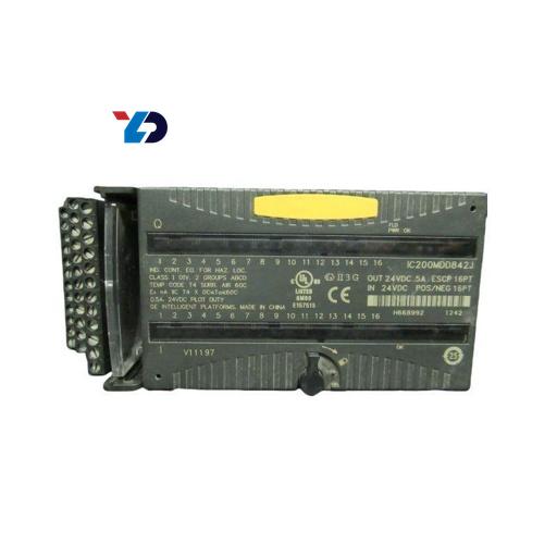 IC200MDD842 Mixed 24VDC Positive/Negative Logic 16-Point Group Input Module with 24VDC Positive Logic 0.5A 16-Point Group and ESCP Output